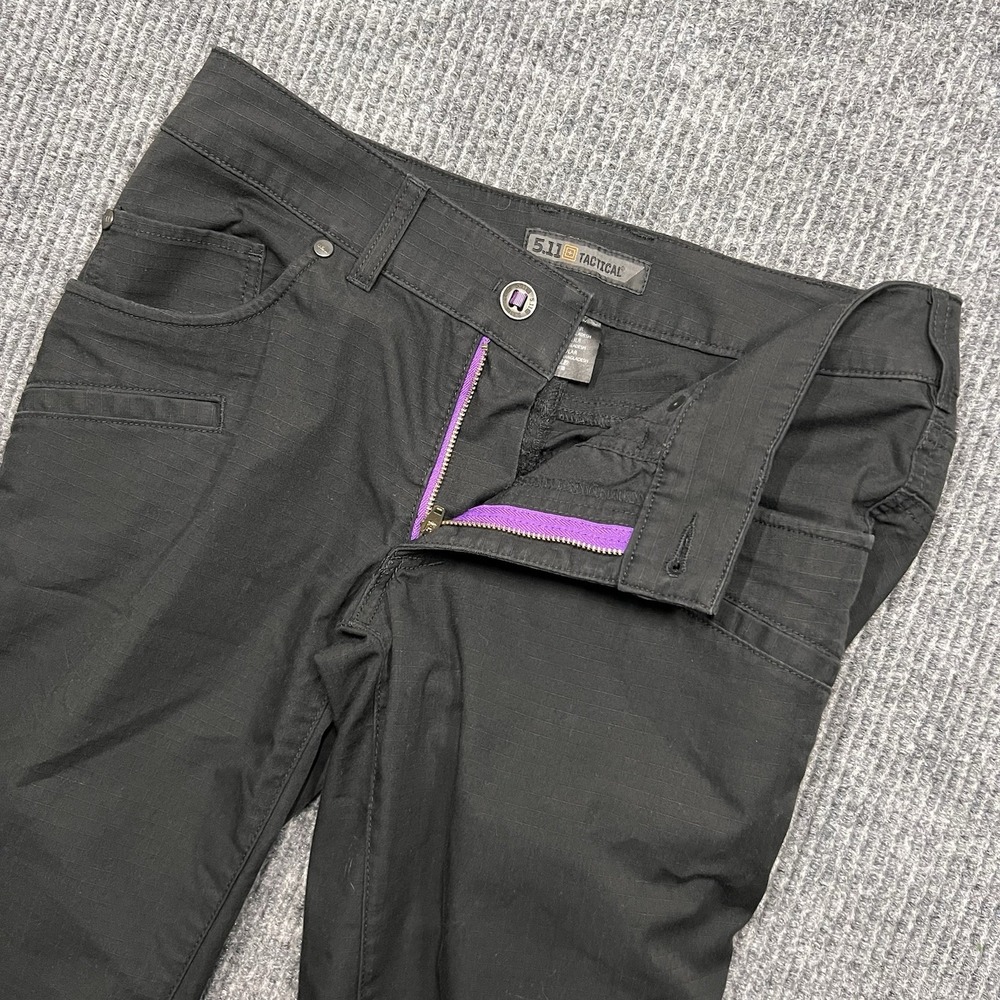 5.11 Tactical Pants Women 6 Ripstop Straight Workwear Utility Stretch 30x32 Zip